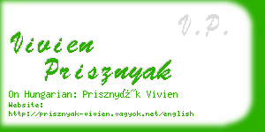 vivien prisznyak business card